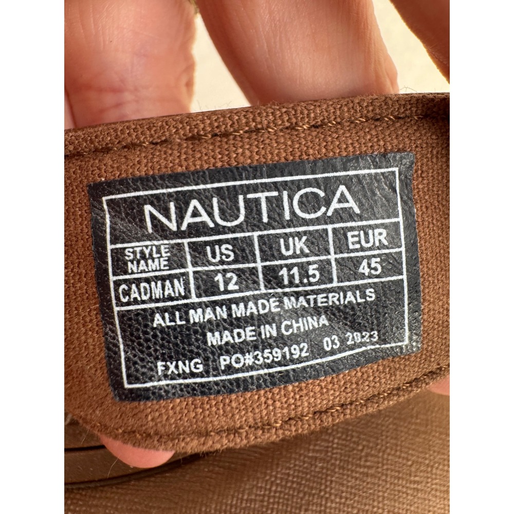 Nautica - Cadman Flip Flop Sandals Zigzag Stitch - Brown - 12 - Mens - Picture 2 of 5